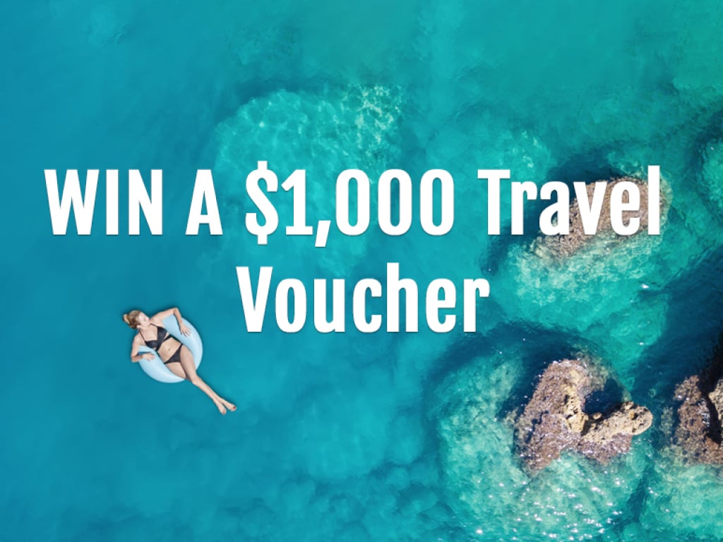 WIN A $1,000 Travel Voucher!