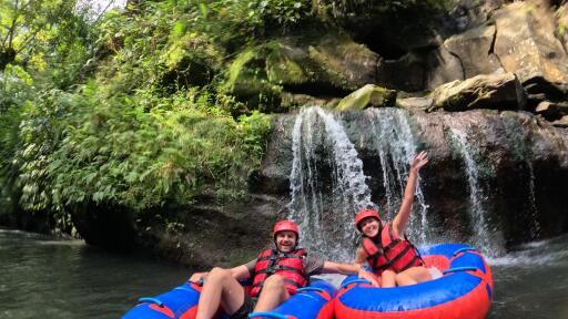 Local Village Cycling & River Tubing Combo