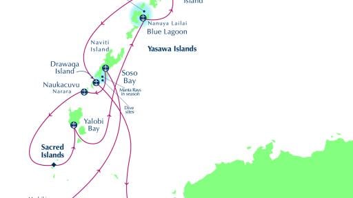 7 Night Itinerary Map