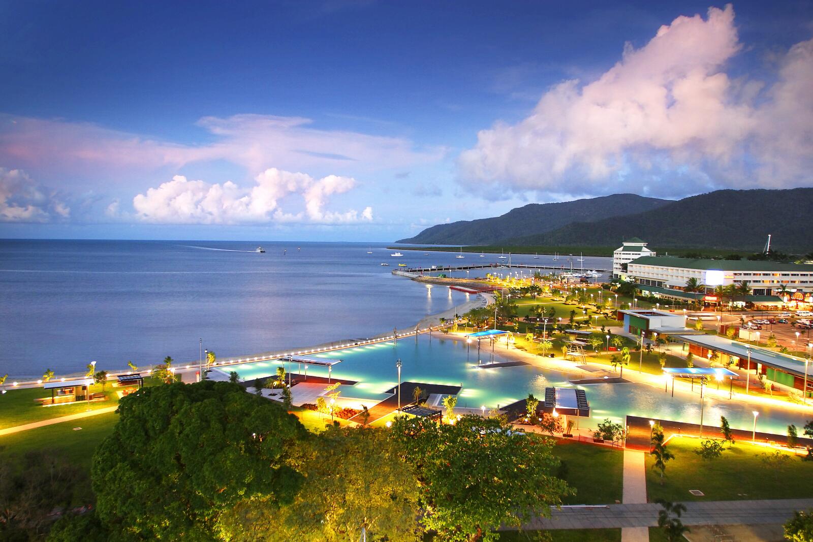 Cairns Esplanade at Night