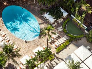 Aerial Pool View