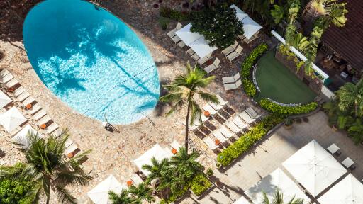 Aerial Pool View