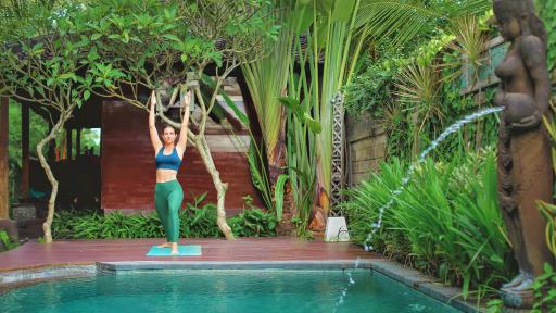 Yoga by the Pool