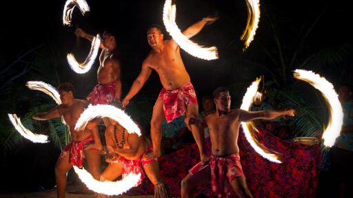 Tamanu Beach Fire Dance