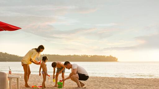 Family on Beach