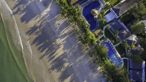 Aerial Beach & Pool