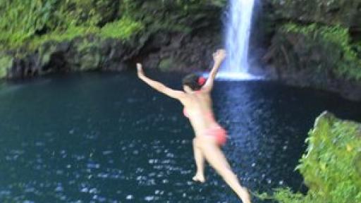 Savai'i Southern Coast Tour - Afu Aau Waterfall