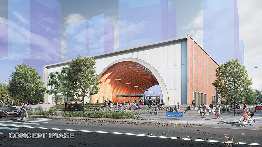 North Melbourne Station, Concept