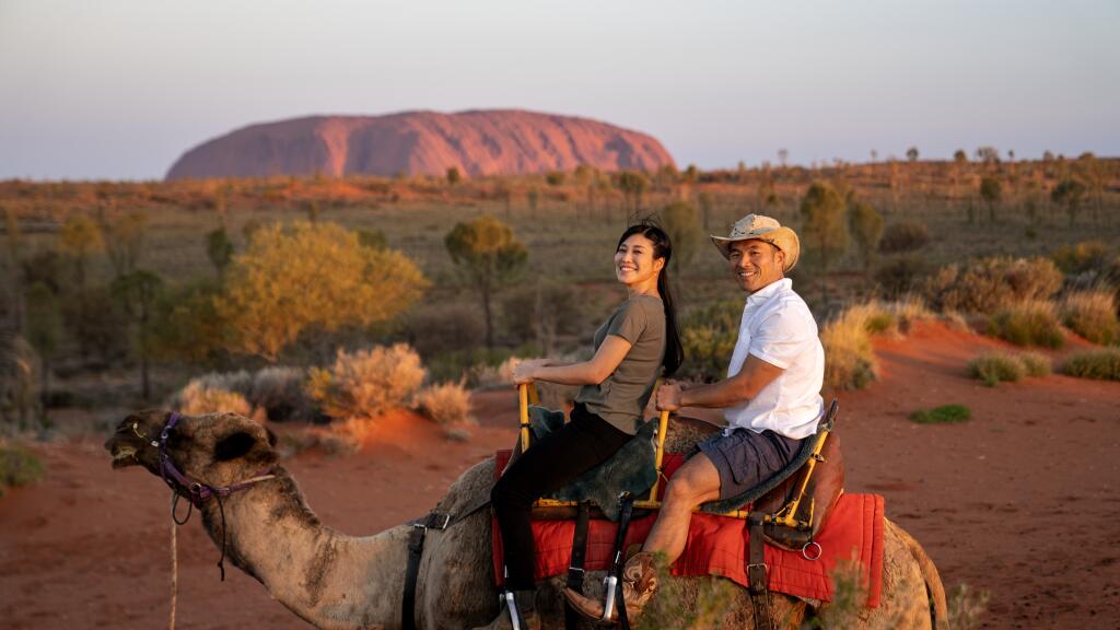 Take a camel to Sunset - Tourism NT - Rhett Hammerton