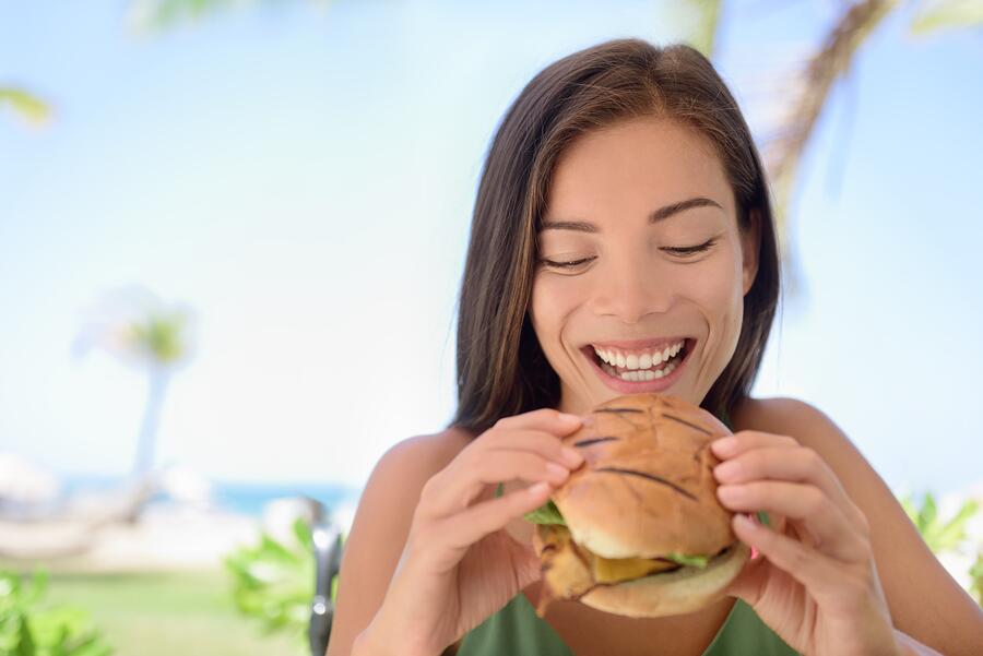 Girl with Burger