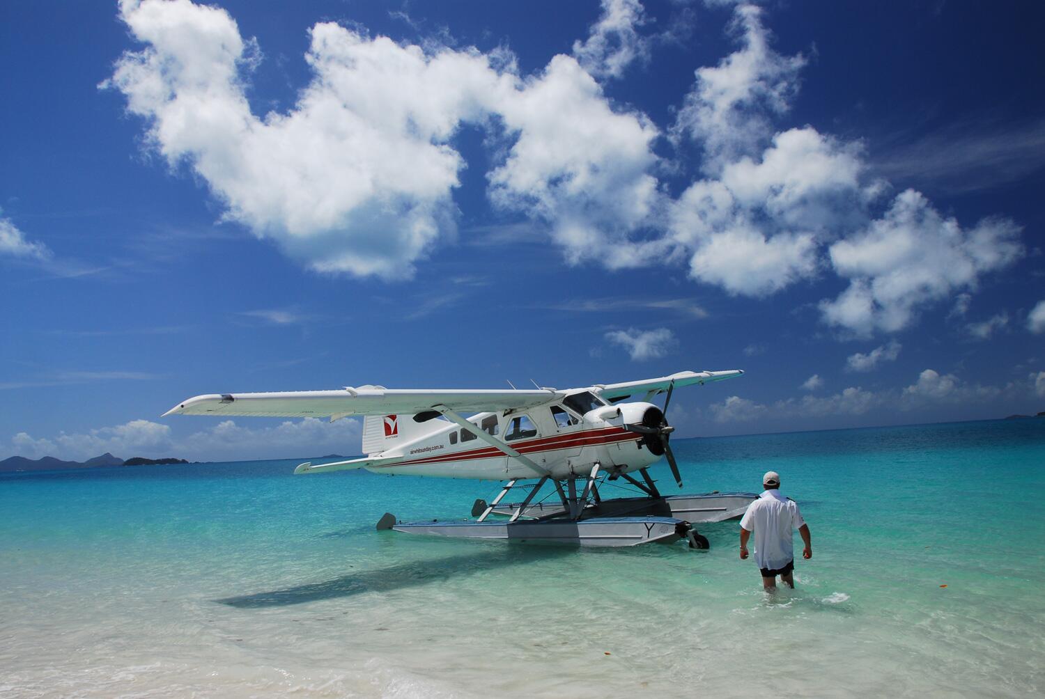 Pilot & Plane Whitehaven Beach